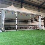 واجهات حجر وألمنيوم